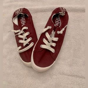 Mad Love maroon sneakers size 6